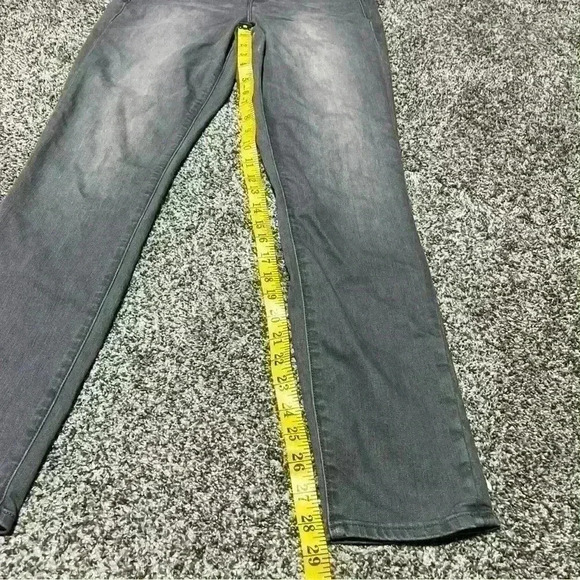 Athleta Jeans Women 6 Grey Sculptek Skinny Mid Rise Stretch Denim Lightweight - Picture 2 of 11